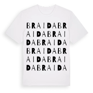 Braida ordlek t-shirt – ekologisk bomull t-shirt från Pinshirt