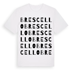 Brescello ordlek t-shirt – ekologisk bomull t-shirt från Pinshirt