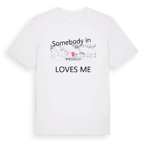 Någon i Brescello älskar mig t-shirt – ekologisk bomull t-shirt från Pinshirt
