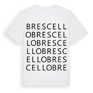 Brescello ordlek t-shirt – ekologisk bomull t-shirt från Pinshirt