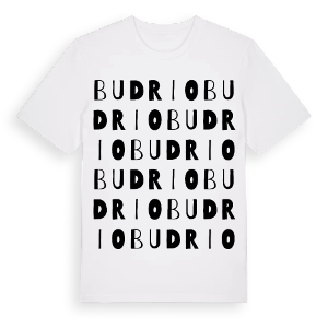 Budrio ordlek t-shirt – ekologisk bomull t-shirt från Pinshirt