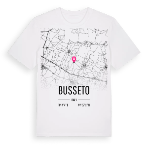 Busseto karta t-shirt – ekologisk bomull t-shirt från Pinshirt