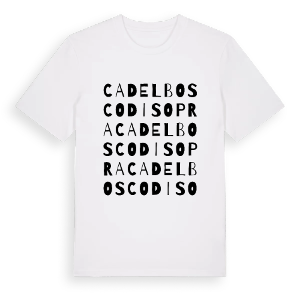 Cadelbosco di Sopra ordlek t-shirt – ekologisk bomull t-shirt från Pinshirt
