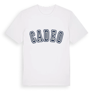 Cadeo college t-shirt – ekologisk bomull t-shirt från Pinshirt