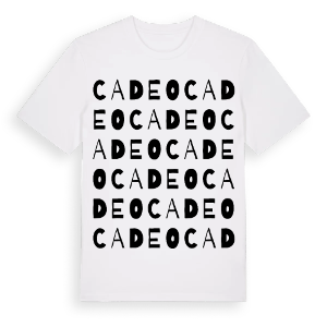 Cadeo ordlek t-shirt – ekologisk bomull t-shirt från Pinshirt