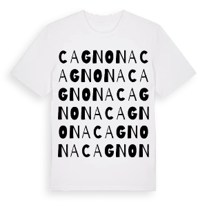 Cagnona ordlek t-shirt – ekologisk bomull t-shirt från Pinshirt