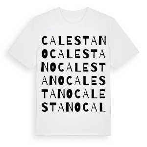 Calestano ordlek t-shirt – ekologisk bomull t-shirt från Pinshirt