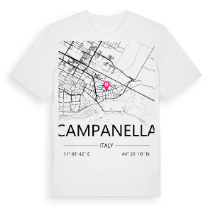 Campanella karta t-shirt – ekologisk bomull t-shirt från Pinshirt