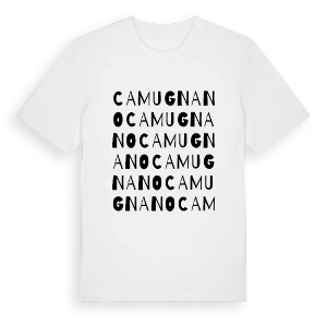 Camugnano ordlek t-shirt – ekologisk bomull t-shirt från Pinshirt