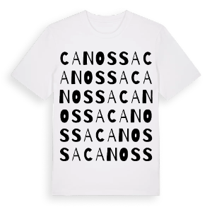 Canossa ordlek t-shirt – ekologisk bomull t-shirt från Pinshirt