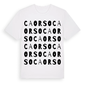 Caorso ordlek t-shirt – ekologisk bomull t-shirt från Pinshirt
