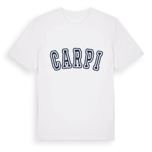 Carpi college t-shirt – ekologisk bomull t-shirt från Pinshirt