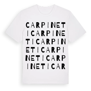 Carpineti ordlek t-shirt – ekologisk bomull t-shirt från Pinshirt