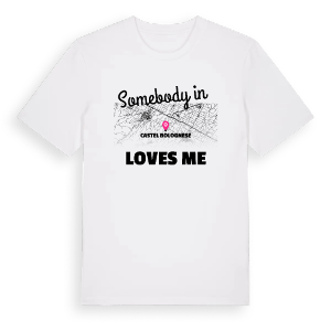Någon i Castel Bolognese älskar mig t-shirt – ekologisk bomull t-shirt från Pinshirt