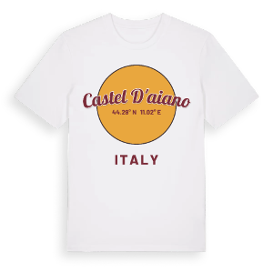 Castel d'Aiano cirkel t-shirt – ekologisk bomull t-shirt från Pinshirt