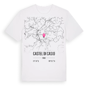 Castel di Casio karta t-shirt – ekologisk bomull t-shirt från Pinshirt