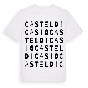 Castel di Casio ordlek t-shirt – ekologisk bomull t-shirt från Pinshirt