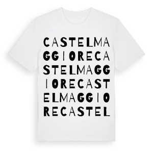 Castel Maggiore ordlek t-shirt – ekologisk bomull t-shirt från Pinshirt