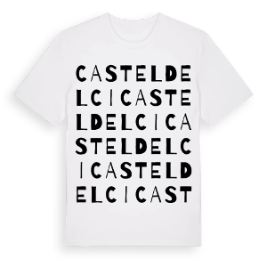 Casteldelci ordlek t-shirt – ekologisk bomull t-shirt från Pinshirt