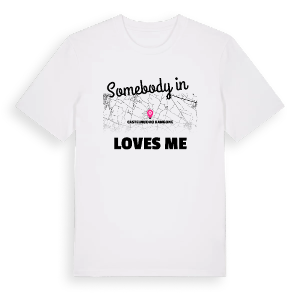 Någon i Castelnuovo Rangone älskar mig t-shirt – ekologisk bomull t-shirt från Pinshirt