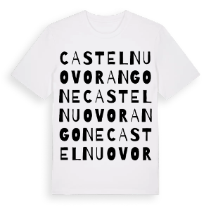 Castelnuovo Rangone ordlek t-shirt – ekologisk bomull t-shirt från Pinshirt