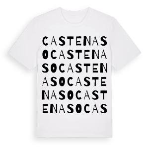 Castenaso ordlek t-shirt – ekologisk bomull t-shirt från Pinshirt