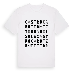 Castrocaro Terme e Terra del Sole ordlek t-shirt – ekologisk bomull t-shirt från Pinshirt