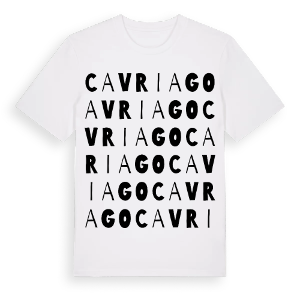 Cavriago ordlek t-shirt – ekologisk bomull t-shirt från Pinshirt