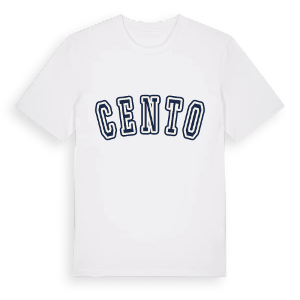 Cento college t-shirt – ekologisk bomull t-shirt från Pinshirt