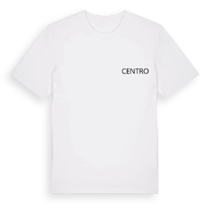 Jag älskar Centro t-shirt litet tryck – ekologisk bomull t-shirt från Pinshirt