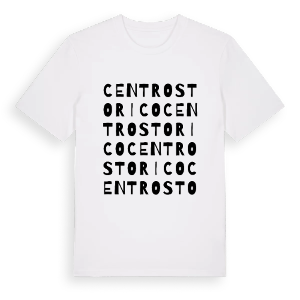Centro storico ordlek t-shirt – ekologisk bomull t-shirt från Pinshirt