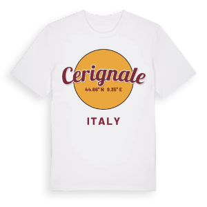 Cerignale cirkel t-shirt – ekologisk bomull t-shirt från Pinshirt