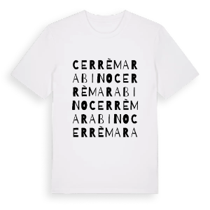 Cerrè Marabino ordlek t-shirt – ekologisk bomull t-shirt från Pinshirt