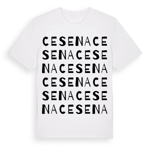 Cesena ordlek t-shirt – ekologisk bomull t-shirt från Pinshirt