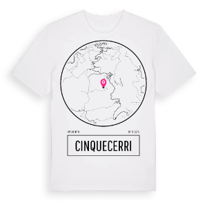 Cinquecerri t-shirt – ekologisk bomull t-shirt från Pinshirt