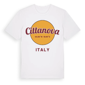 Cittanova cirkel t-shirt – ekologisk bomull t-shirt från Pinshirt