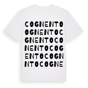 Cognento ordlek t-shirt – ekologisk bomull t-shirt från Pinshirt