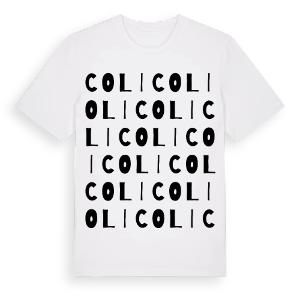 Coli ordlek t-shirt – ekologisk bomull t-shirt från Pinshirt