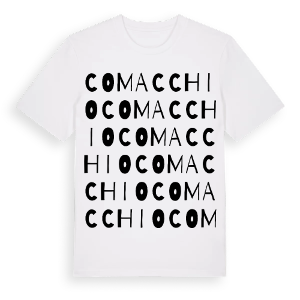 Comacchio ordlek t-shirt – ekologisk bomull t-shirt från Pinshirt