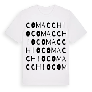 Comacchio ordlek t-shirt – ekologisk bomull t-shirt från Pinshirt