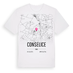 Conselice karta t-shirt – ekologisk bomull t-shirt från Pinshirt