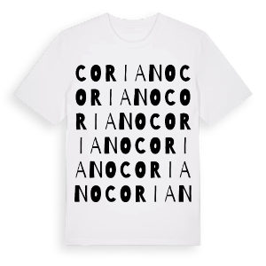 Coriano ordlek t-shirt – ekologisk bomull t-shirt från Pinshirt