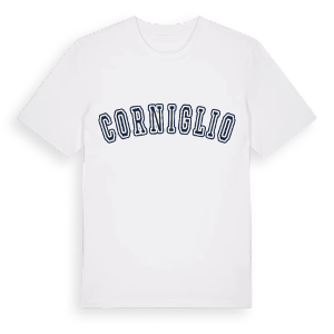 Corniglio college t-shirt – ekologisk bomull t-shirt från Pinshirt