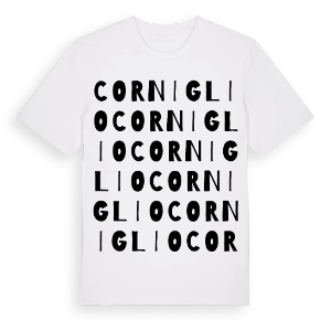 Corniglio ordlek t-shirt – ekologisk bomull t-shirt från Pinshirt