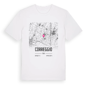 Correggio karta t-shirt – ekologisk bomull t-shirt från Pinshirt