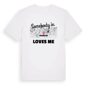 Någon i Correggio älskar mig t-shirt – ekologisk bomull t-shirt från Pinshirt