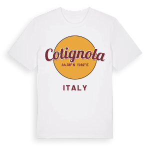 Cotignola cirkel t-shirt – ekologisk bomull t-shirt från Pinshirt