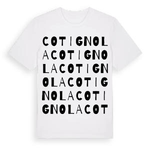 Cotignola ordlek t-shirt – ekologisk bomull t-shirt från Pinshirt