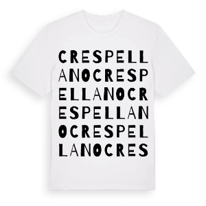 Crespellano ordlek t-shirt – ekologisk bomull t-shirt från Pinshirt