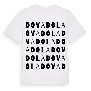 Dovadola ordlek t-shirt – ekologisk bomull t-shirt från Pinshirt